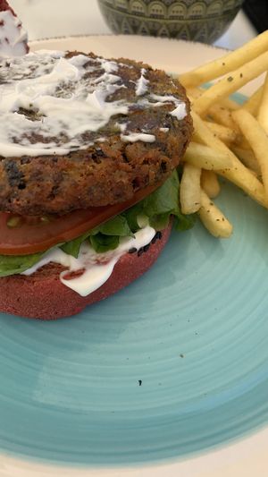   at Roof Burger Lab in Rhodes