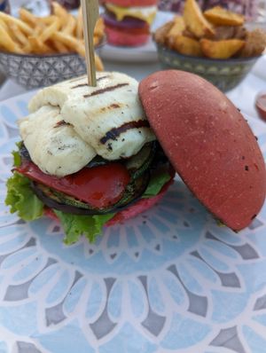  at Roof Burger Lab in Rhodes