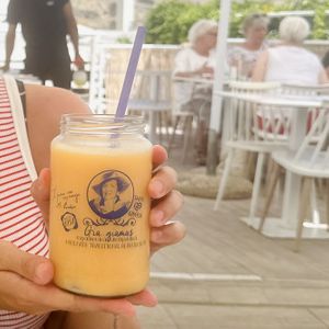Mango Smoothie  at Roof Burger Lab in Rhodes