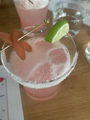 Rhubarb Margarita  at Frankie We Salute You! in Kelowna