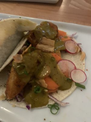 Celery Root Tacos  at Frankie We Salute You! in Kelowna