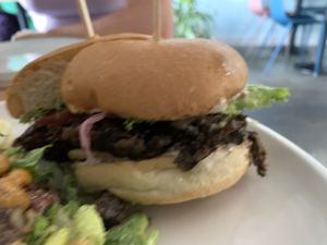 Burger at Frankie We Salute You! in Kelowna