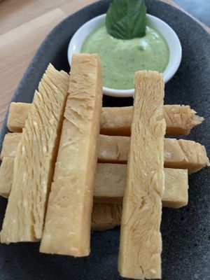 Chickpea fries  at Frankie We Salute You! in Kelowna