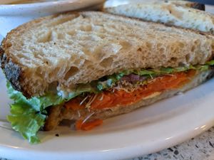 Lox sandwich at Frankie We Salute You! in Kelowna