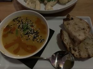 Carrot Soup at Frankie We Salute You! in Kelowna