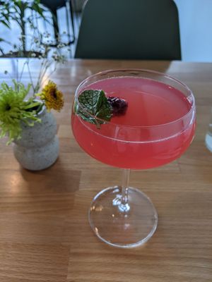 Audrey's Tears cocktail at Frankie We Salute You! in Kelowna