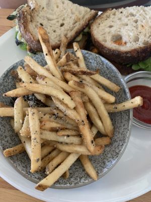 Sandwich + Fries  at Frankie We Salute You! in Kelowna