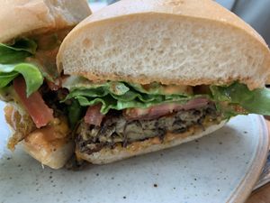 Cheese burger  at Frankie We Salute You! in Kelowna