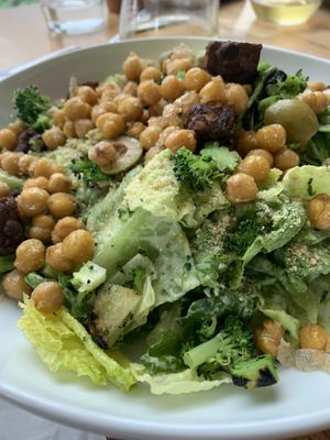 Chickpea brocoli Caesar salad  at Frankie We Salute You! in Kelowna