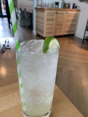 Lime soda  at Frankie We Salute You! in Kelowna