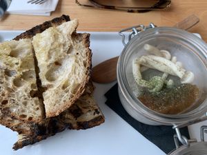 Mushroom pate   at Frankie We Salute You! in Kelowna