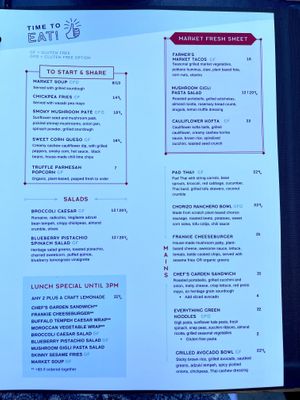 We had items from the lunch special on the menu   at Frankie We Salute You! in Kelowna