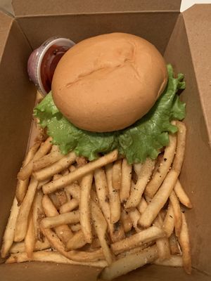 Take out burger  at Frankie We Salute You! in Kelowna