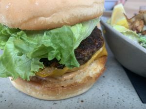Burger  at Frankie We Salute You! in Kelowna