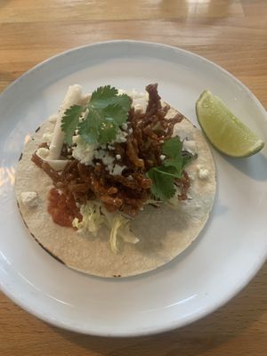 Mushroom taco  at Frankie We Salute You! in Kelowna