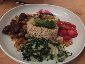 Grilled Avocado Bowl at Frankie We Salute You! in Kelowna