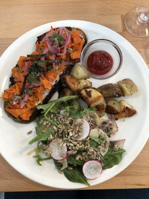 Smoked carrot on toast  at Frankie We Salute You! in Kelowna