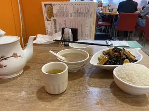 The mushroom lunch let  at Golden Vegetarian Food in Hong Kong Island