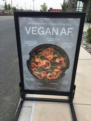 The Vegan Air Force was there! at Honeygrow - Christiana Mall in Newark