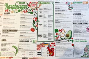 New all-vegan menu page! at Bareburger - Ditmars in Astoria