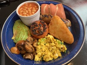 Fab vegan breakfast  at Sweet 'N' Seasoned in Bletchley