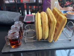 Vegan waffles!!  at Sweet 'N' Seasoned in Bletchley