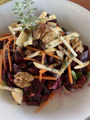 Beetroot salad  at Polis Herb Garden in Paphos