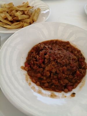 Lental dish at Polis Herb Garden in Paphos