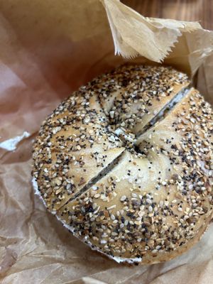   at New York City Bagel & Coffee House in Astoria