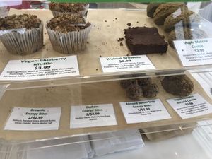 A couple of Vegan baked good options  at Snack Lab in Bentonville