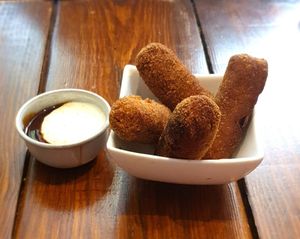 Croquettes mix at Vegan Junkies in Lisbon