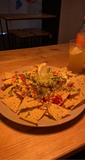 Nachos at Vegan Junkies in Lisbon