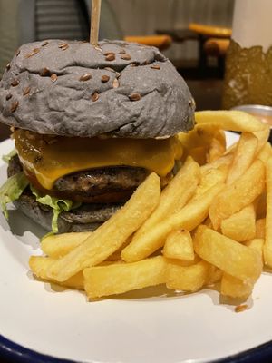 Notorious big burger  at Vegan Junkies in Lisbon