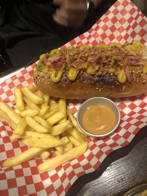 Hot Dog   at Vegan Junkies in Lisbon