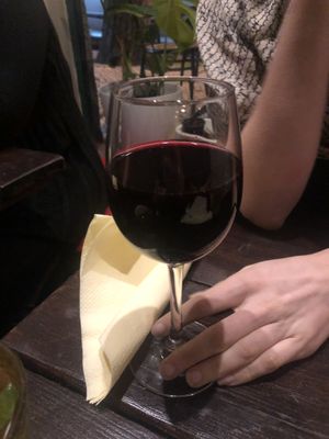 Wine   at Vegan Junkies in Lisbon