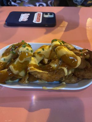 Best Onion Rings I ever had!   at Vegan Junkies in Lisbon