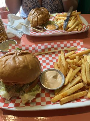 Burgers 🍔 !  at Vegan Junkies in Lisbon
