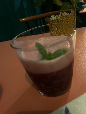 cocktail was meh  at Vegan Junkies in Lisbon