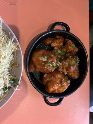 Bbq cauliflower wings  at Vegan Junkies in Lisbon