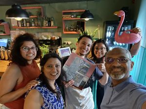 The friendly and helpful staff!  at Vegan Junkies in Lisbon