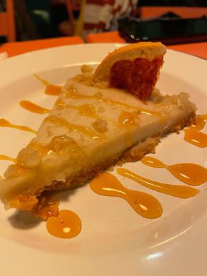 Coconut pie with agave at Vegan Junkies in Lisbon