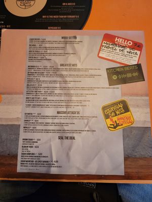 Speisekarte at Vegan Junkies in Lisbon