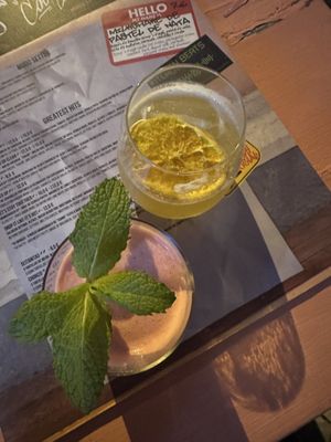 Beets by Dre and Gin and Juicee  at Vegan Junkies in Lisbon