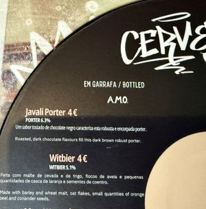 The best local porter  at Vegan Junkies in Lisbon