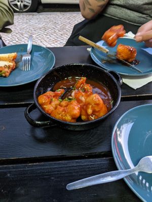 Cauliflower wings  at Vegan Junkies in Lisbon