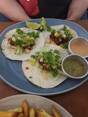 Tacos Al Pastor at Vegan Junkies in Lisbon