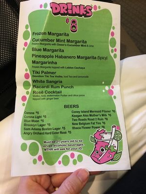 Drinks at MTHR Vegan in New York City