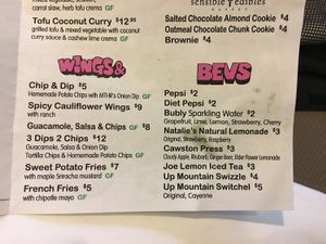 Wings Bevs at MTHR Vegan in New York City