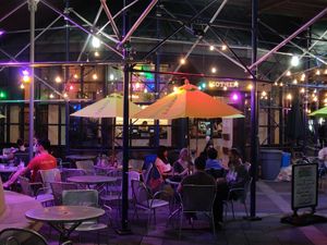 Outside at night at MTHR Vegan in New York City