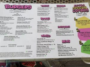 Menu at MTHR Vegan in New York City